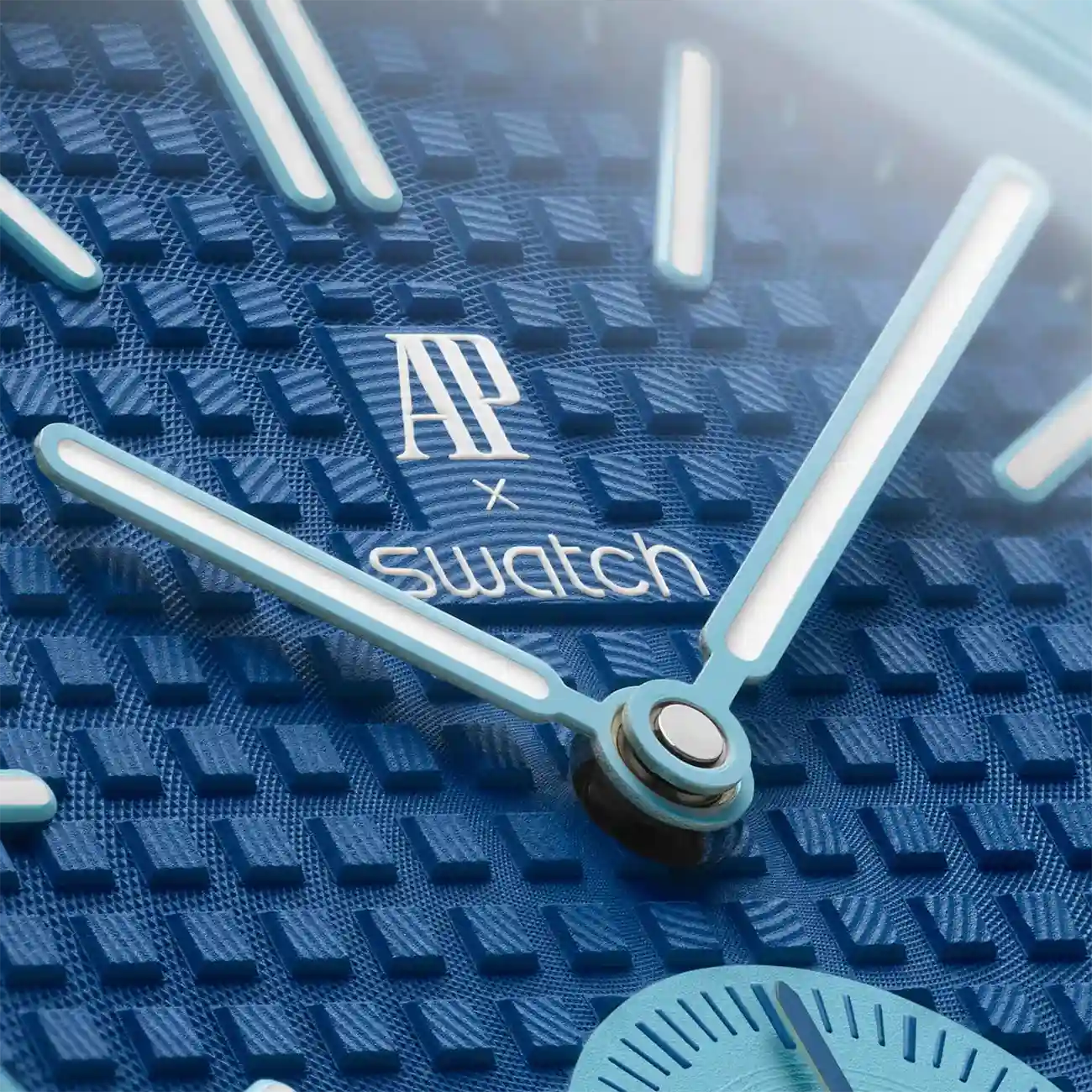 Swatch Audemars Piguet Royal Pop Collection Pocket Watch Blaue Acht