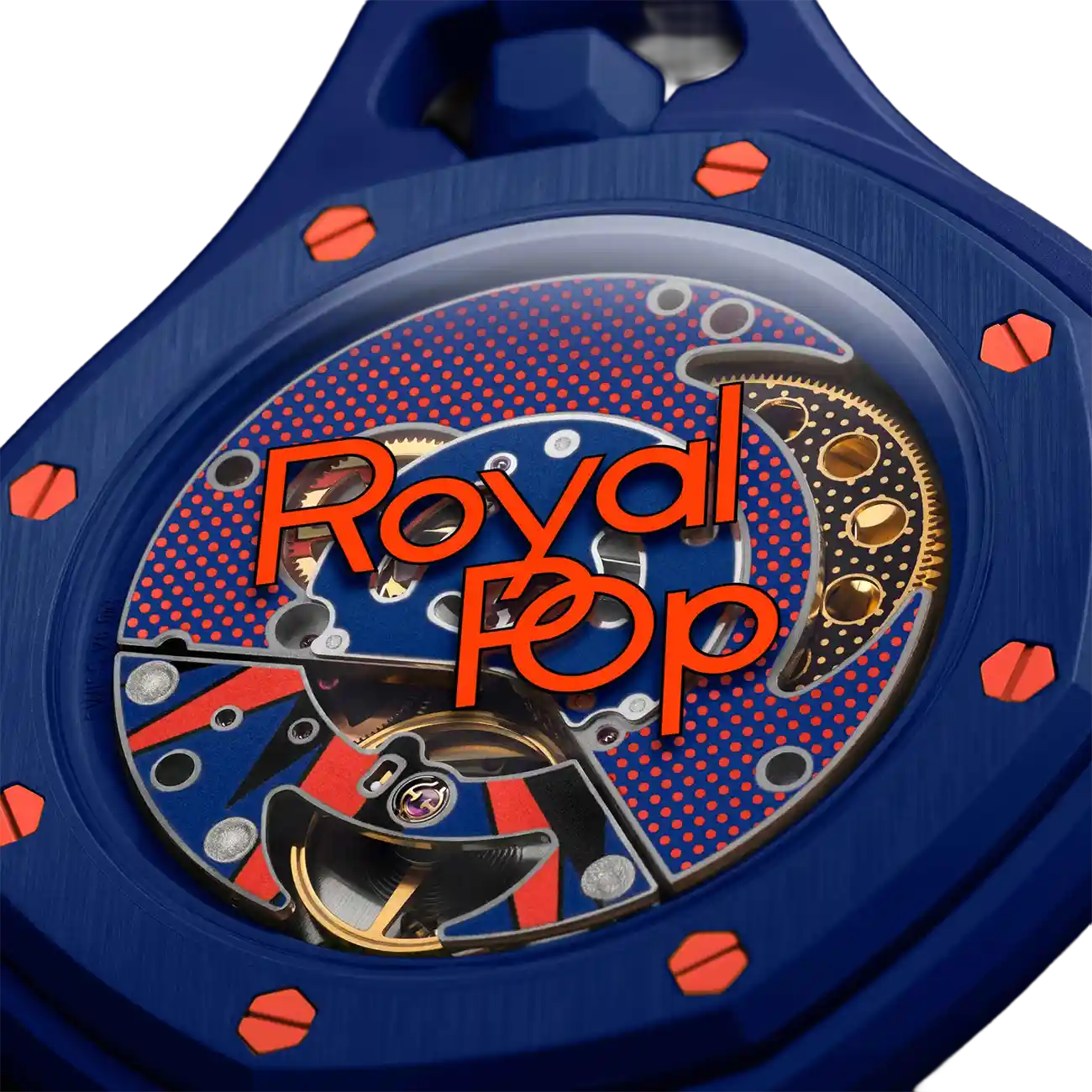 Swatch Audemars Piguet Royal Pop Collection Pocket Watch Orenji Hachi